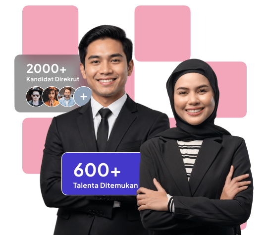 Dua rekruter GajiHub — 2000+ kandidat direkrut, 600+ talenta ditemukan